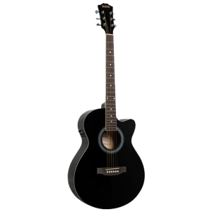 Redding RGC51CEBK Grand Concert Electric/Acoustic Guitar Black at Anthony's Music Retail, Music Lesson and Repair NSW