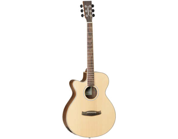 Tanglewood TDBTSFCEBWLH Discovery Exotic Super Folk Black Walnut Left Hand Acoustic Guitar at Anthony's Music Retail, Music Lesson and Repair NSW