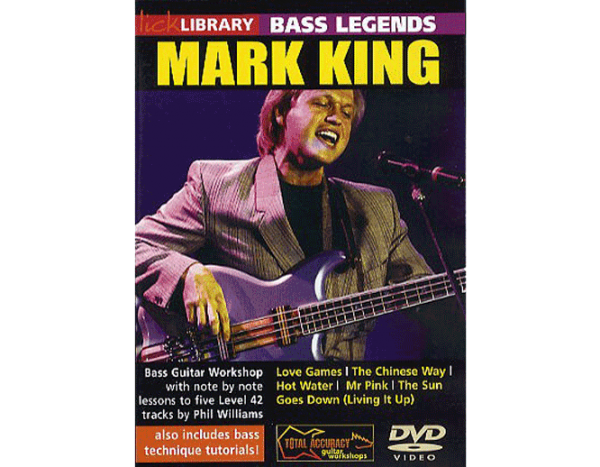 Lick Library Bass Legends Mark King DVD RDR0057 at Anthony's Music Retail, Music Lesson and Repair NSW