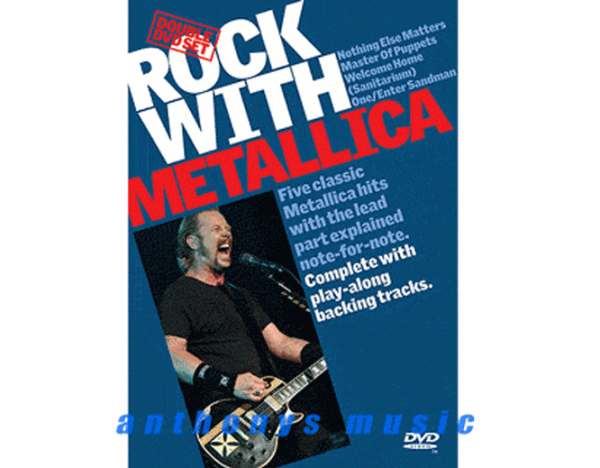 Rock With Metallica DVD DV10005 at Anthony's Music Retail, Music Lesson and Repair NSW