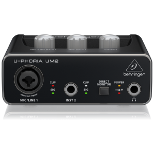 Behringer U-Phoria UM2 2×2 USB Audio Interface at Anthony's Music Retail, Music Lesson and Repair NSW
