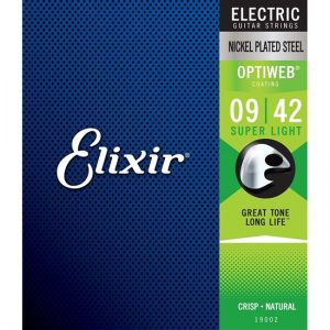 Elixir 19002 Electric Guitar Nickel Plated Steel With Optiweb Coating – 6-String S-LT (9-42) at Anthony's Music Retail, Music Lesson and Repair NSW