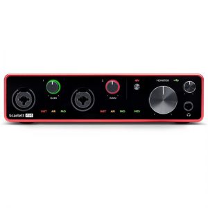 Focusrite Scarlett 4i4 (GEN 3)4-in/4-out USB Audio Interface at Anthony's Music Retail, Music Lesson and Repair NSW