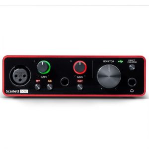 Focusrite Scarlett Solo (GEN 3) 2-in/2-out USB Audio Interface at Anthony's Music Retail, Music Lesson and Repair NSW