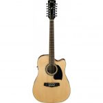 Ibanez PF1512ECE NT 12 String Acoustic Guitar Natural High Gloss at Anthony's Music Retail, Music Lesson and Repair NSW