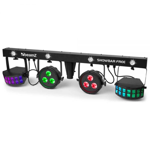 Beamz SHOWBAR FREE 2x Par 2x Derby and Strobe Lights at Anthony's Music Retail, Music Lesson and Repair NSW