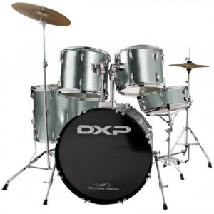 DXP TX04PGMG Pioneer Drum Kit – FREE Cymbals & Sticks Gun Metal Grey at Anthony's Music Retail, Music Lesson and Repair NSW