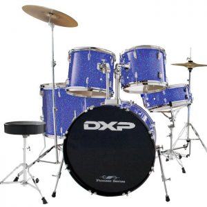 DXP TX04PMBL Pioneer Drum Kit – FREE Cymbals & Sticks Metallic Blue at Anthony's Music Retail, Music Lesson and Repair NSW