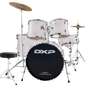 DXP TX04PMSL Pioneer Drum Kit (Metallic Silver) at Anthony's Music Retail, Music Lesson and Repair NSW