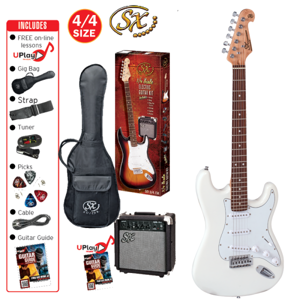 SX SE1SKMP Electric Guitar Pack Metallic Purple at Anthony's Music Retail, Music Lesson and Repair NSW