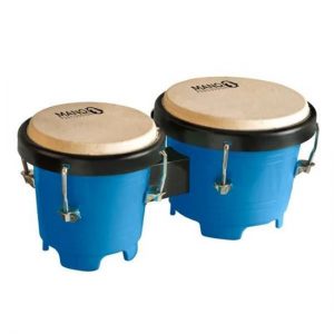 Mano Percussion TDK16BL Tunable Mini Bongos Blue at Anthony's Music Retail, Music Lesson and Repair NSW