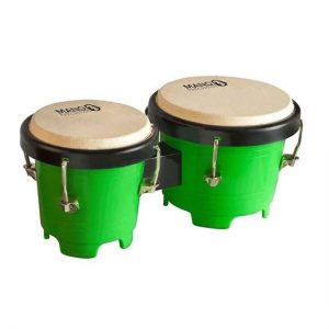 Mano Percussion TDK16G Tunable Mini Bongos Green at Anthony's Music Retail, Music Lesson and Repair NSW