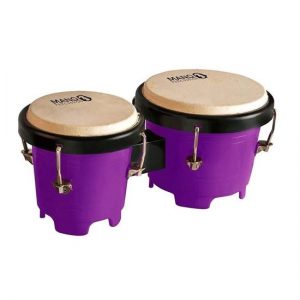 Mano Percussion TDK16PL Tunable Mini Bongos Purple at Anthony's Music Retail, Music Lesson and Repair NSW
