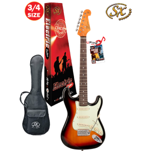 SX 3/4 VES34TS Electric Guitar With Gig Bag – 3 Tone Sunburst at Anthony's Music Retail, Music Lesson and Repair NSW