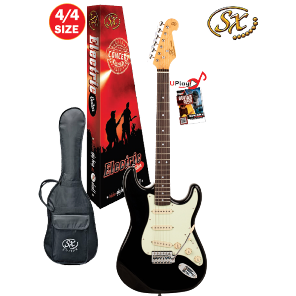 SX 4/4 VES62B Electric Guitar With Gig Bag – Black at Anthony's Music Retail, Music Lesson and Repair NSW