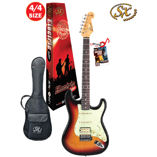 SX 4/4 VES62HTS Electric Guitar With Gig Bag – 3 Tone Sunburst Humbucker at Anthony's Music Retail, Music Lesson and Repair NSW