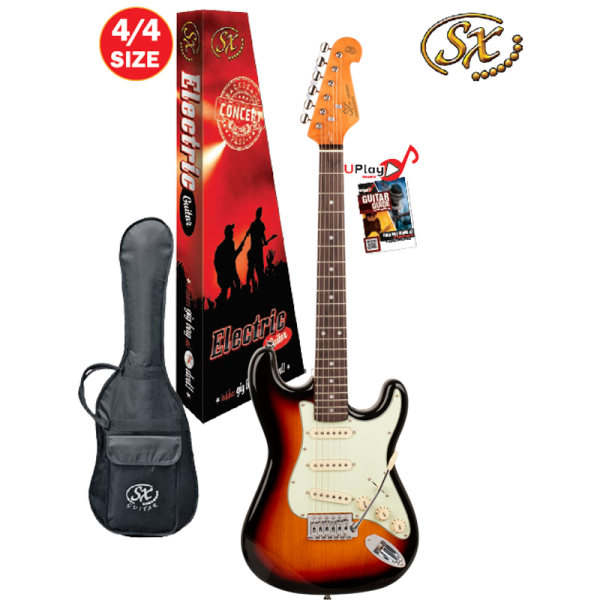 SX 4/4 VES62TS Electric Guitar With Gig Bag – 3 Tone Sunburst at Anthony's Music Retail, Music Lesson and Repair NSW