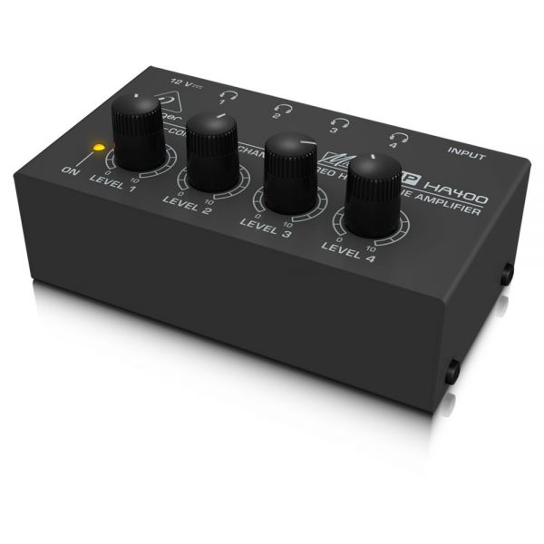 Behringer Microamp HA400 4-Channel Headphone Amp at Anthony's Music Retail, Music Lesson and Repair NSW