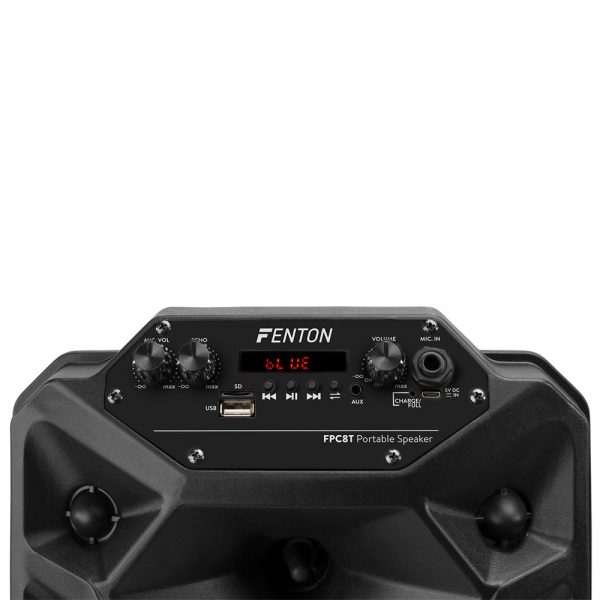 Fenton FPC8T Portable 8 Inch Speaker BT Battery USB at Anthony's Music Retail, Music Lesson and Repair NSW