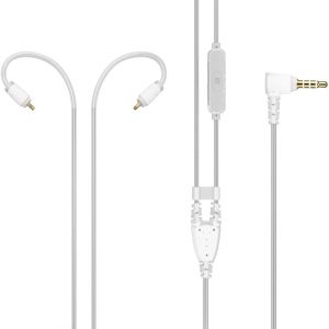 MEE Audio M6 PRO Replacement Headset Cable with in-line Microphone and Remote – 2nd Generation Clear at Anthony's Music Retail, Music Lesson and Repair NSW