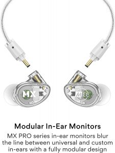 MEE Professional MX2 Pro Dual Driver In-Ear Monitors – Clear at Anthony's Music Retail, Music Lesson and Repair NSW