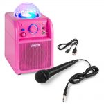 Vonyx SBS50P Bluetooth Party Karaoke Speaker Pink at Anthony's Music Retail, Music Lesson and Repair NSW