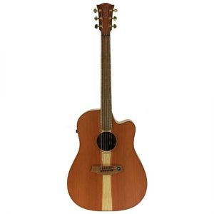 Cole Clark CCFL2EC-RDBL Acoustic Electric Guitar with Cutaway Including Hard Case at Anthony's Music Retail, Music Lesson and Repair NSW