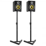 Vonyx SMS20 Studio Monitor Stand Pair_2 at Anthony's Music Retail, Music Lesson and Repair NSW