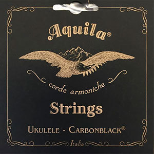 Aquila AQ141U Carbon Black High-G Soprano Ukulele String Set at Anthony's Music Retail, Music Lesson and Repair NSW
