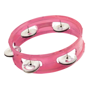 CPK ED270PK 6″ Transparent Tambourine Pink at Anthony's Music Retail, Music Lesson and Repair NSW