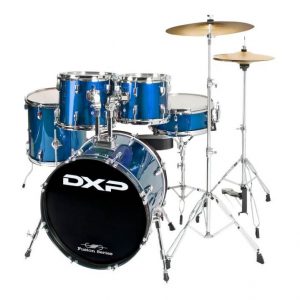 DXP TX06PMBL Fusion 20″ Series Drum Kit Package, Midnight Blue at Anthony's Music Retail, Music Lesson and Repair NSW
