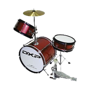 DXP TXJ3WR Junior 3 Piece Drum Set w/Cymbal & Sticks – Wine Red at Anthony's Music Retail, Music Lesson and Repair NSW