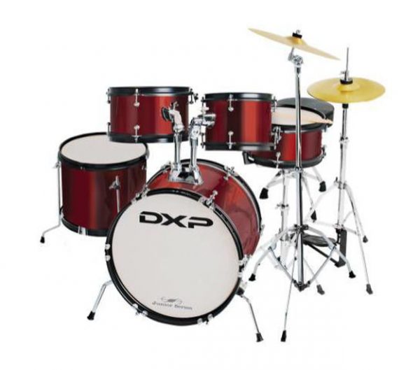 DXP TXJ7WR 5-Piece Deluxe Junior Drum Kit Pack in w Cymbals, Stool & Sticks – Wine Red at Anthony's Music Retail, Music Lesson and Repair NSW at Anthony's Music Retail, Music Lesson and Repair NSW