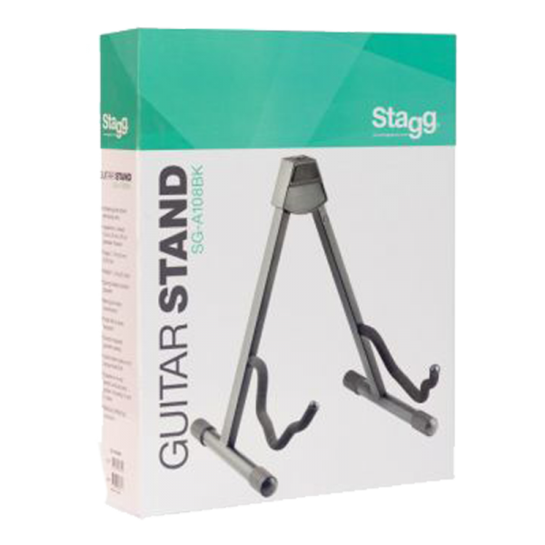 Stagg SG-A108BK A-Frame Guitar Stand at Anthony's Music Retail, Music Lesson and Repair NSW