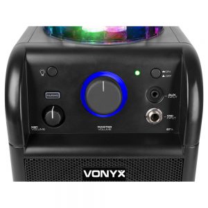 Vonyx SBS50B Bluetooth Party Karaoke Speaker Black at Anthony's Music Retail, Music Lesson and Repair NSW