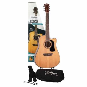 Washburn AD5CENPACK Apprentice Acoustic Cutaway Electric Pack – Natural  at Anthony's Music - Retail, Music Lesson and Repair NSW