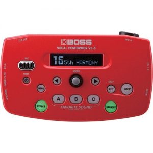 Boss VE-5 Vocal Performer (Red) at Anthony's Music Retail, Music Lesson and Repair NSW