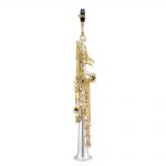 Jupiter JSS1100SGQ Soprano Saxophone 1100 Series Silver Body, Gold Keys, w/Backpack Case  at Anthony's Music Retail, Music Lesson and Repair NSW