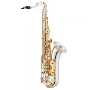 Jupiter JTS1100SGQ Tenor Saxophone 1100 Series Silver Body, Gold Keys, w/Backpack Case at Anthony's Music Retail, Music Lesson and Repair NSW