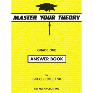 Master Your Theory Grade One Answer Book at Anthony's Music Retail, Music Lesson and Repair NSW