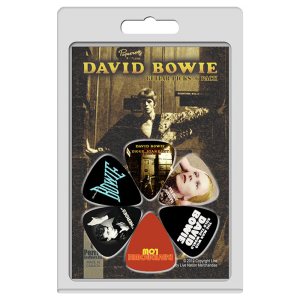 Perris LPDB1 6-Pack David Bowie Licensed Guitar Picks Pack at Anthony's Music Retail, Music Lesson and Repair NSW