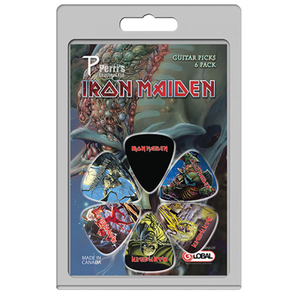 Perris LPINM1 6-Pack Iron Maiden Licensed Guitar Picks Pack at Anthony's Music Retail, Music Lesson and Repair NSW