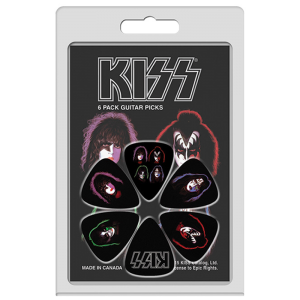 Perris LPKISS1 6-Pack “KISS” Licensed Guitar Picks Pack at Anthony's Music Retail, Music Lesson and Repair NSW
