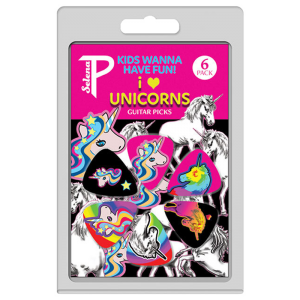 Perris LPSP03 6-Pack “Kids Wanna Have Fun, I Love Unicorns Collection” Licensed Guitar Picks Pack at Anthony's Music Retail, Music Lesson and Repair NSW
