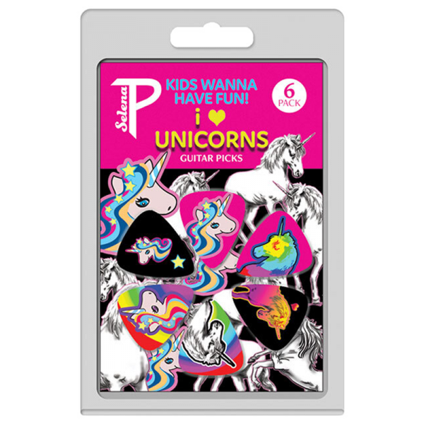 Perris LPSP03 6-Pack “Kids Wanna Have Fun, I Love Unicorns Collection” Licensed Guitar Picks Pack at Anthony's Music Retail, Music Lesson and Repair NSW