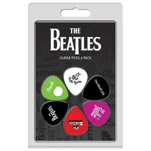 Perris LPTB4 6-Pack The Beatles Licensed Guitar Picks Pack at Anthony's Music Retail, Music Lesson and Repair NSW