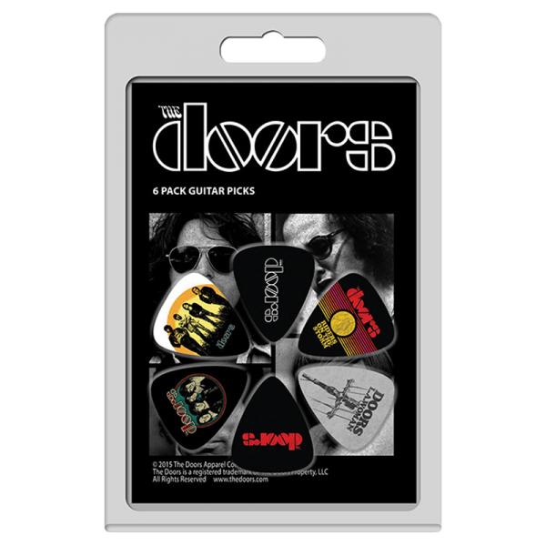 Perris LPTD1 6-Pack The Doors Licensed Guitar Picks Pack at Anthony's Music Retail, Music Lesson and Repair NSW