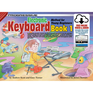 Progressive Keyboard Book 1 for Young Beginners Book/Online Video & Audio at Anthony's Music Retail, Music Lesson and Repair NSW
