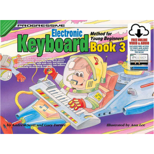 Progressive Keyboard Book 3 for Young Beginners Book/Online Video & Audio at Anthony's Music Retail, Music Lesson and Repair NSW