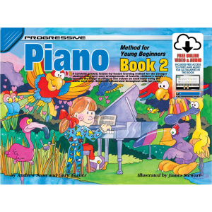 Progressive Piano Book 2 for Young Beginners Book/Online Video & Audio at Anthony's Music Retail, Music Lesson and Repair NSW